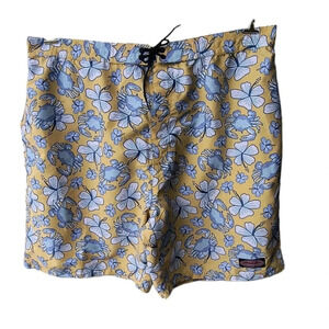 Vineyard Vines Big Men's Tropical Print Board Shorts, XXL